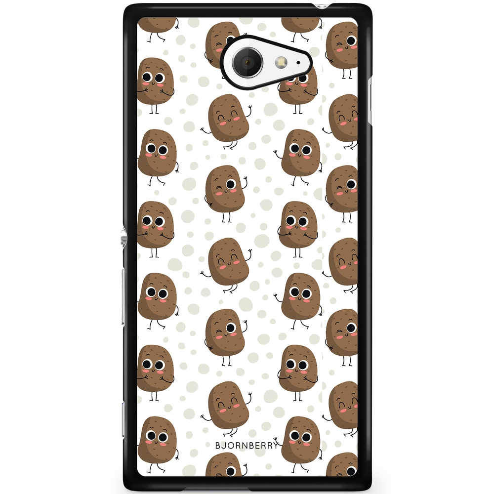 Sony Xperia M2 Aqua Case - Cute Potatoes