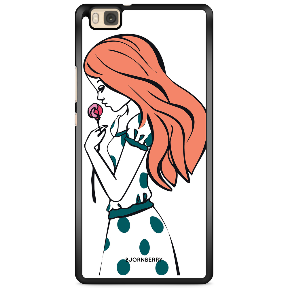 Huawei P8 Lite Case - Girl Rose