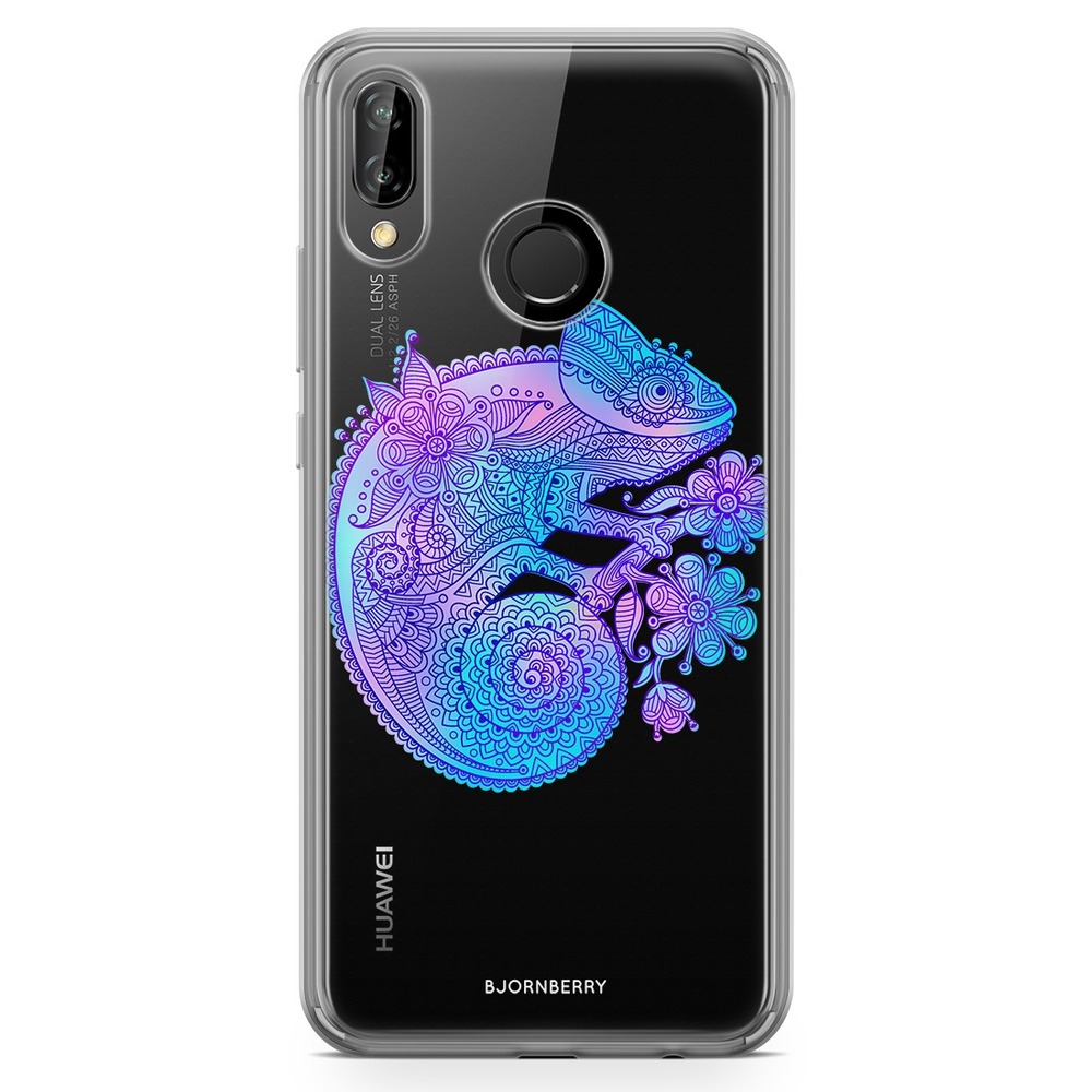 Huawei P20 Lite Fashion Skal - Mandala Kameleont