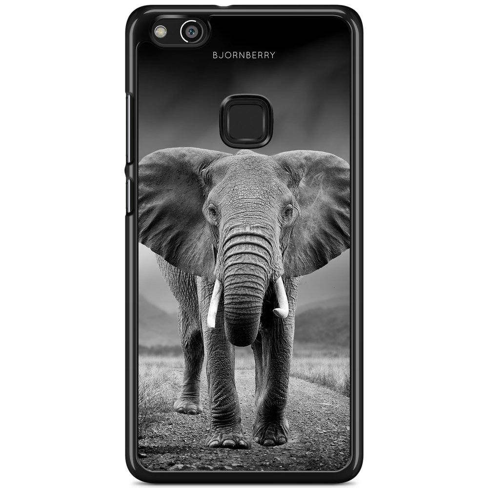 Huawei P10 Lite Case - Black/White Elephant