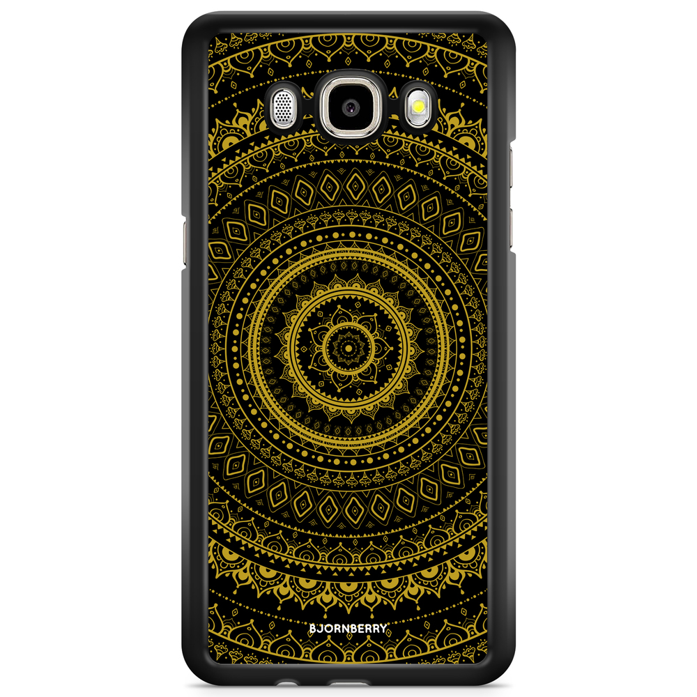 Samsung Galaxy J5 (2015) Case - Black Gold Mandala