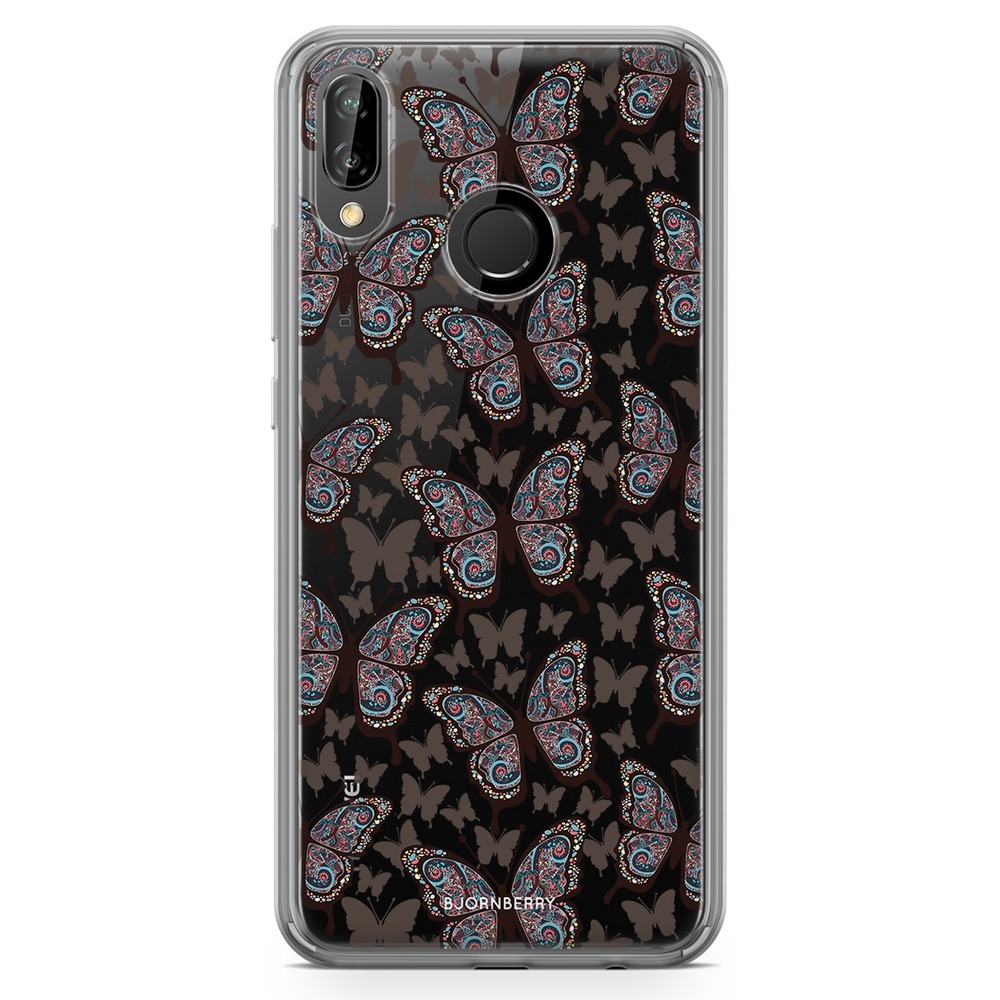 Huawei P20 Lite Fashion Skal - Färgglada Fjärilar