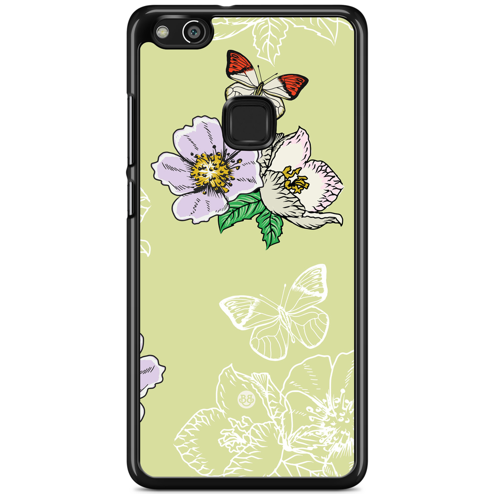 Huawei P10 Lite Case - Butterfly Flower