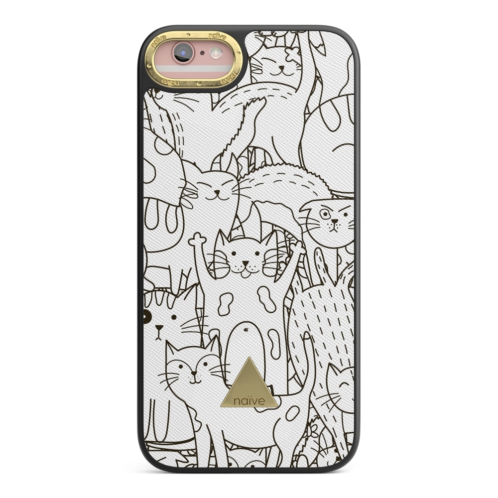 Naive iPhone 6/6s Case - Cat Doodles