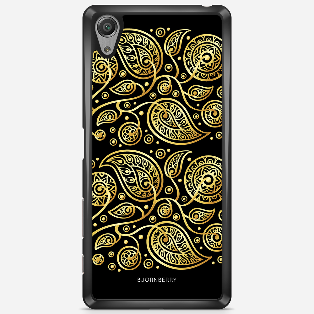 Sony Xperia X Performance Case - Gold Flowers