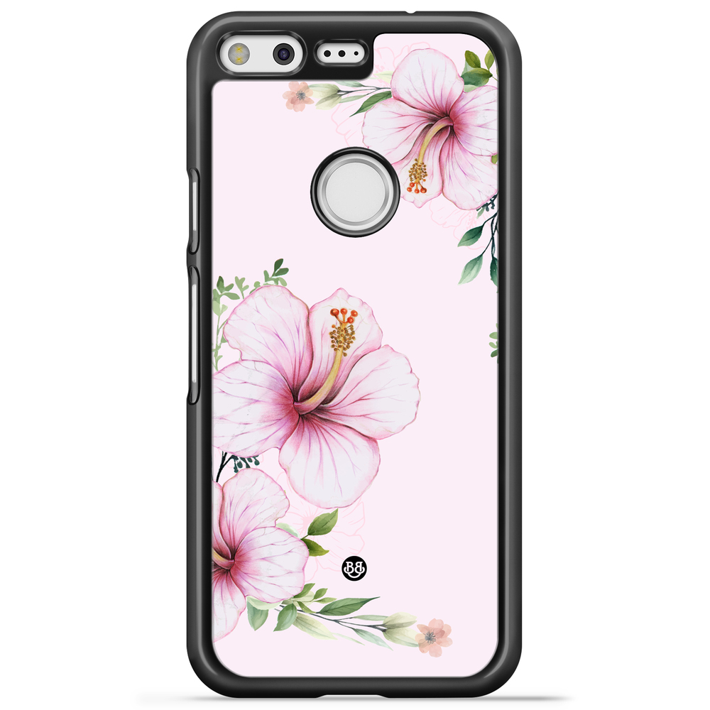 Google Pixel Case - WILD BLOOM - Soft Hibiscus
