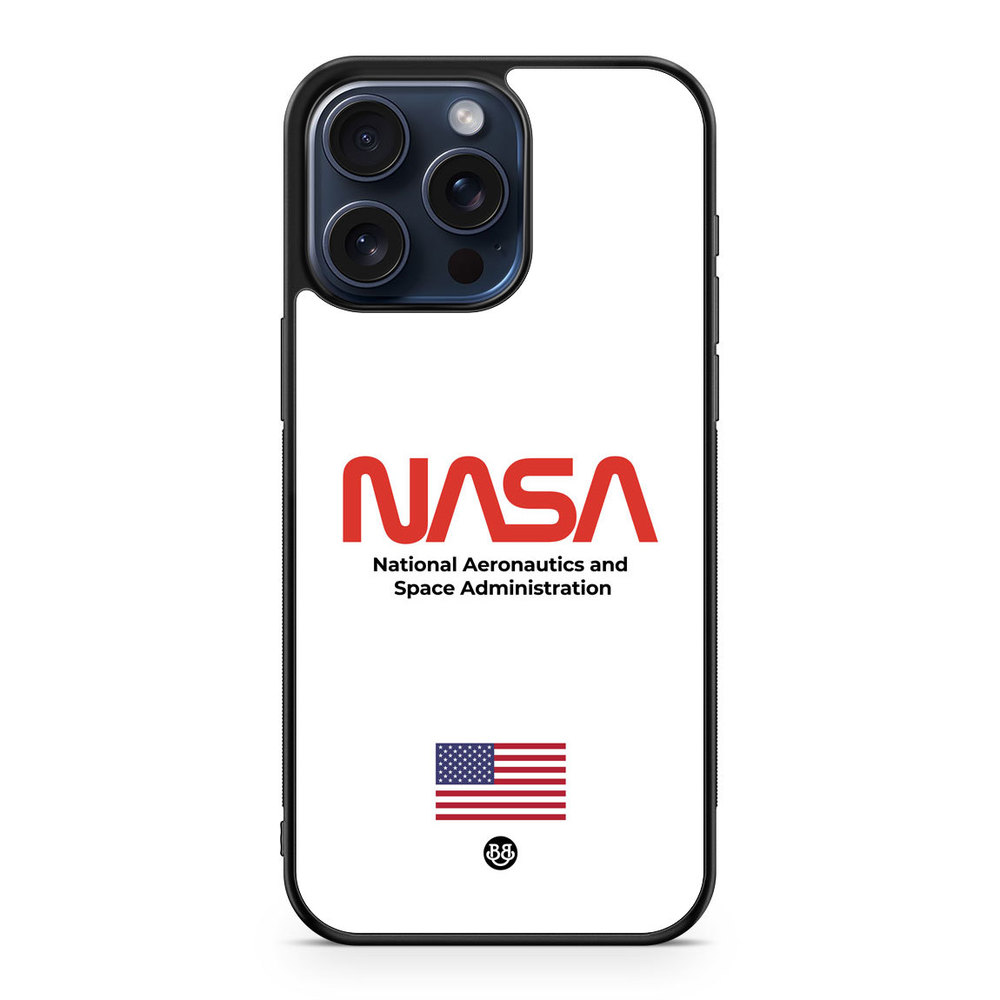 iPhone 15 Pro Max Case - NASA Worm White