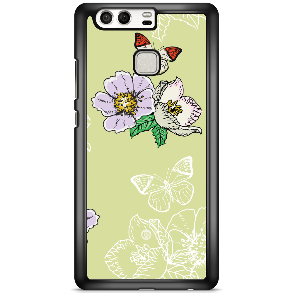 Huawei P9 Plus Case - Butterfly Flower