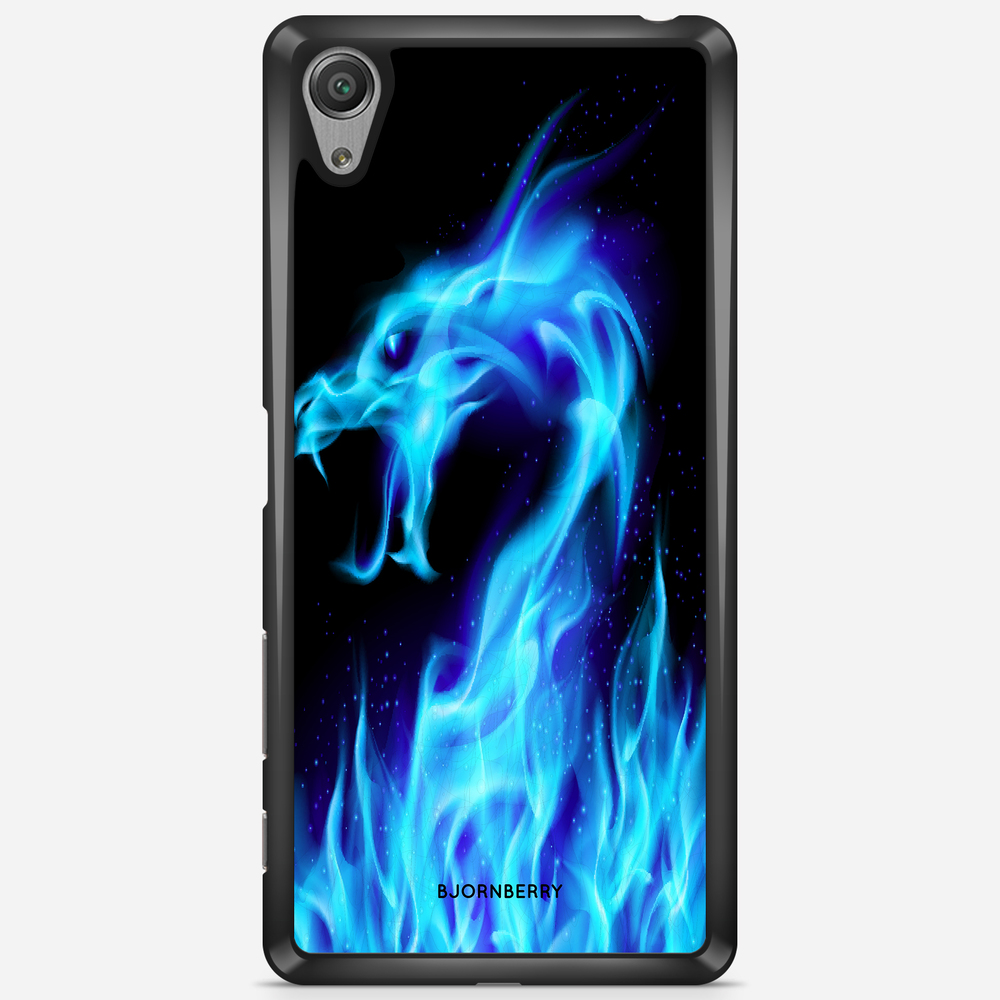 Sony Xperia X Performance Case - Blue Flames Dragon