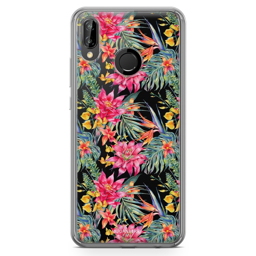 Huawei P20 Lite Fashion Skal - Exotiska Blommor
