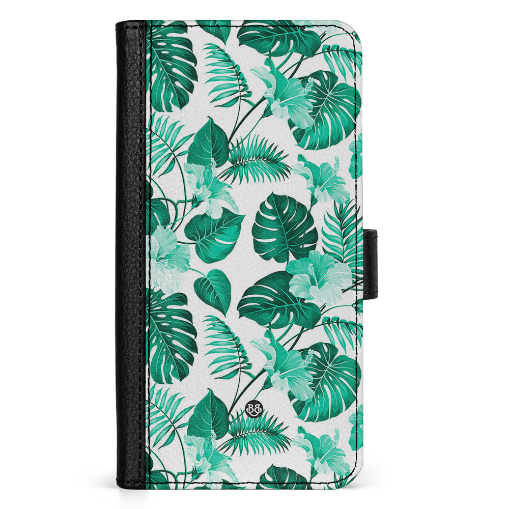 Doro 8050 Wallet Case - Turquoise Flowers