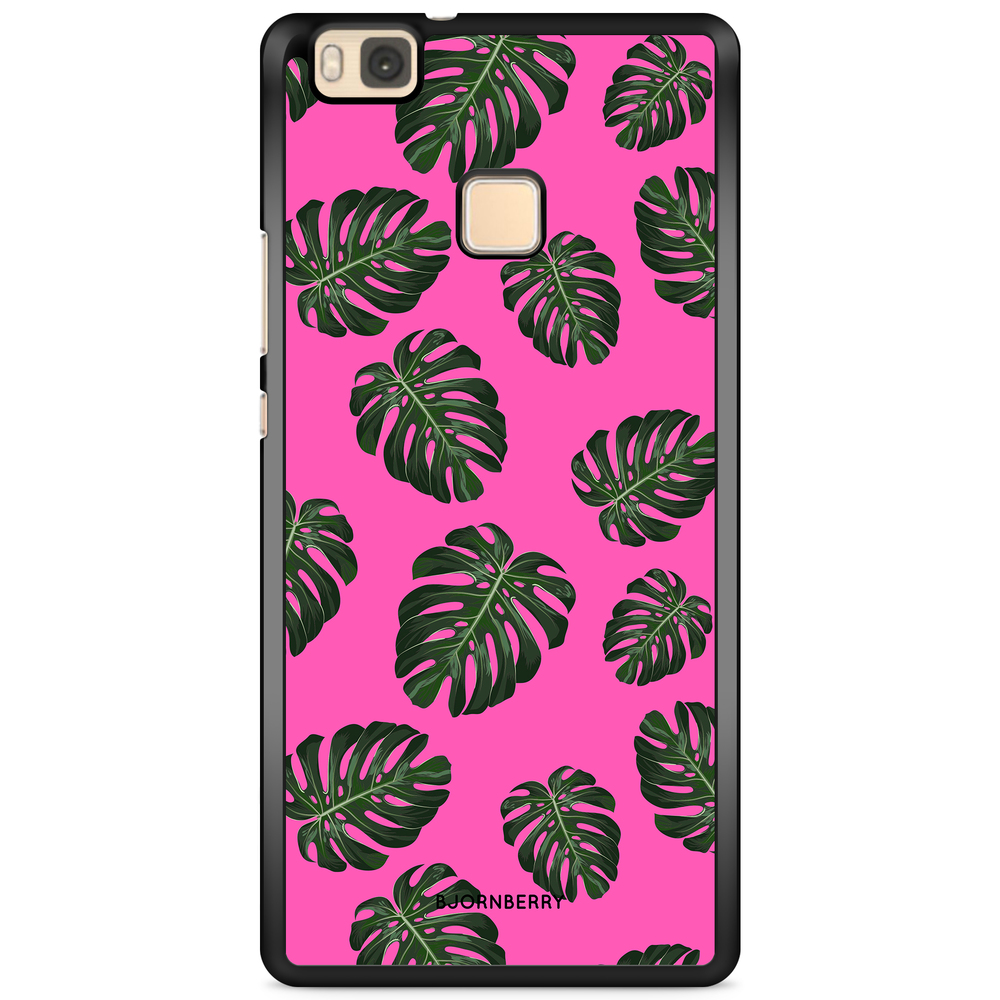 Huawei P9 Lite Case - Monstera Pink