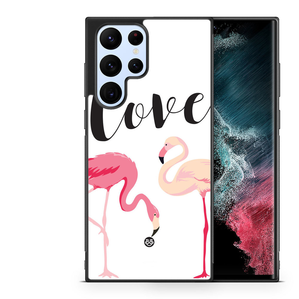 Samsung Galaxy S23 Ultra 5G Case - Love Flamingo