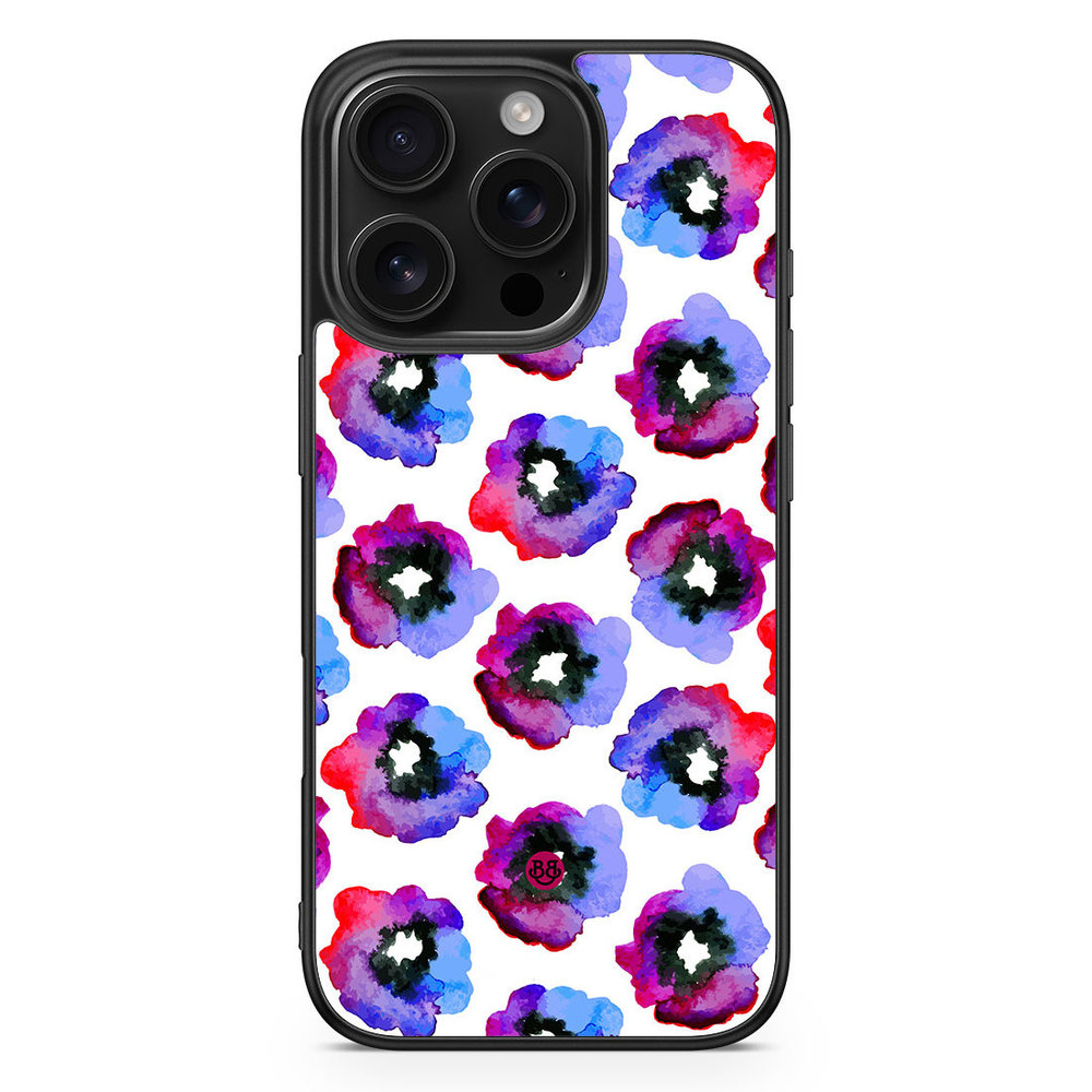 iPhone 16 Pro Case - Violet Flowers