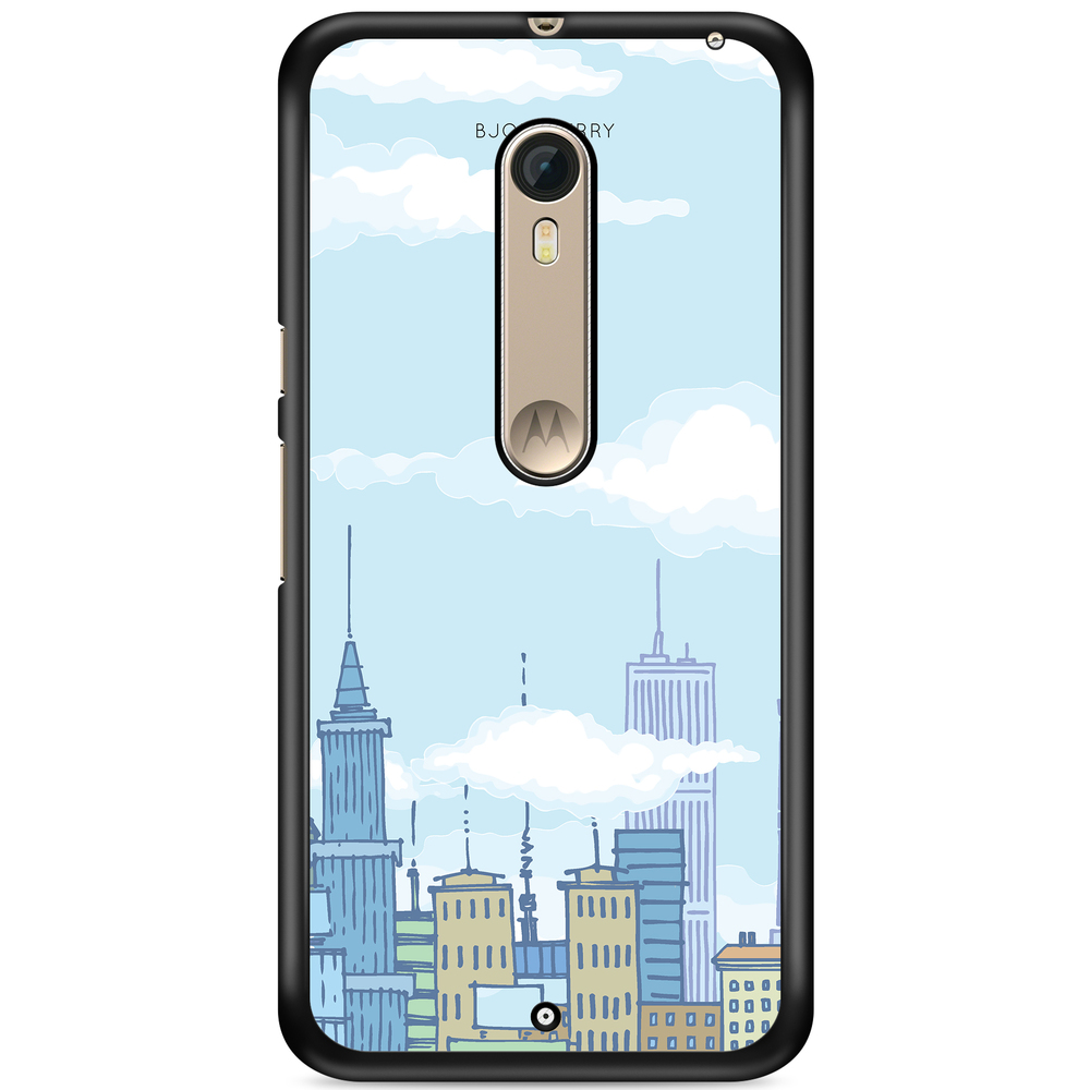 Moto X Style Skal - Tecknad Skyline