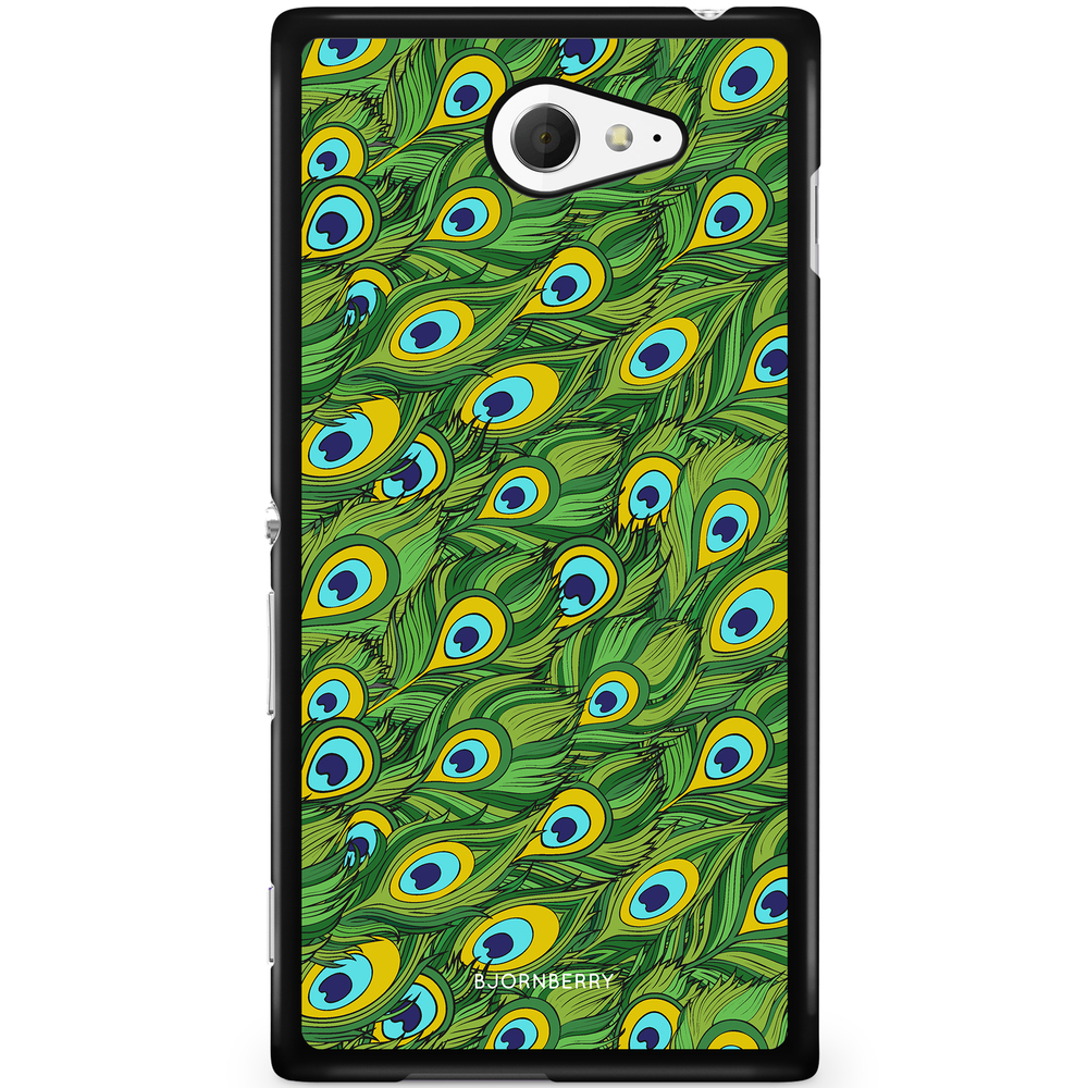 Sony Xperia M2 Aqua Case - Peacock Pattern