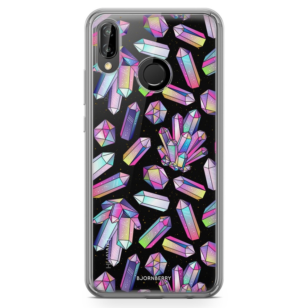 Huawei P20 Lite Fashion Skal - Kristaller Regnbåge