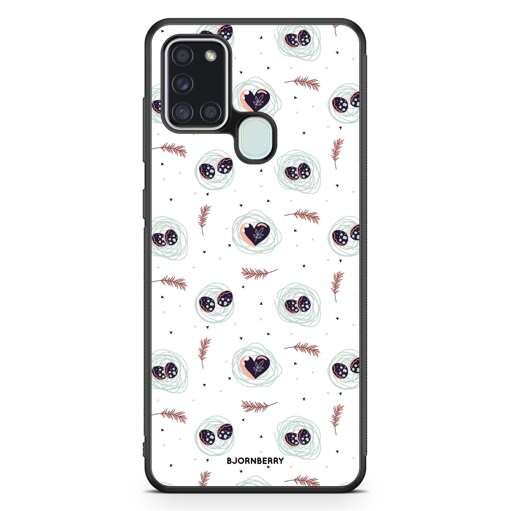 Samsung Galaxy A21s Case - Eggs and Hearts