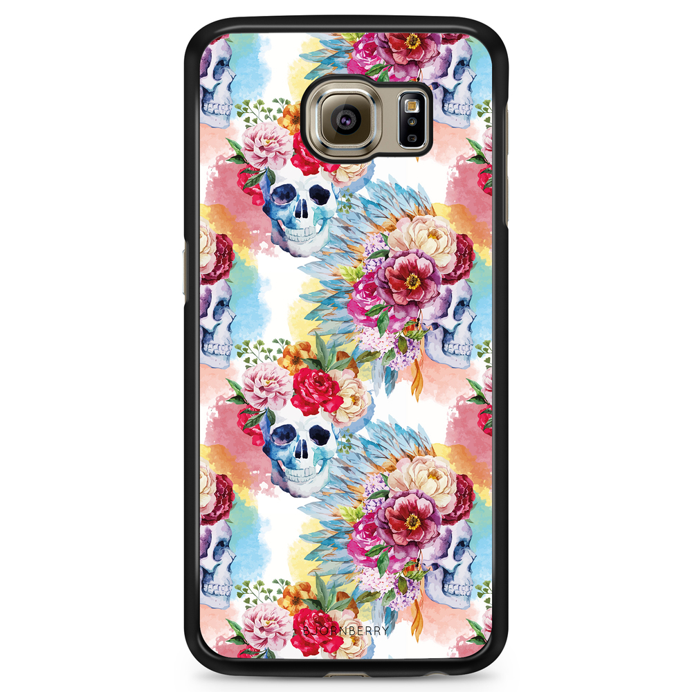 Samsung Galaxy S6 Edge+ Case - Skulls And Flowers