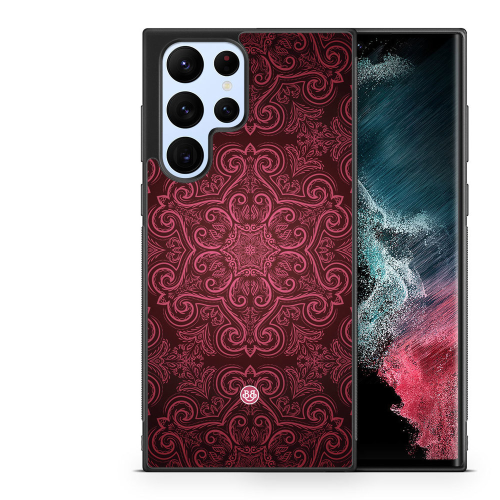 Samsung Galaxy S23 Ultra 5G Case - Red Retro Pattern