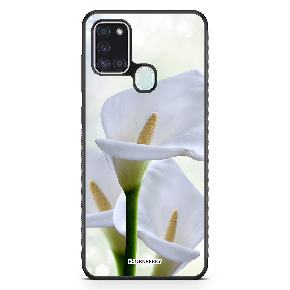 Samsung Galaxy A21s Case - White flower