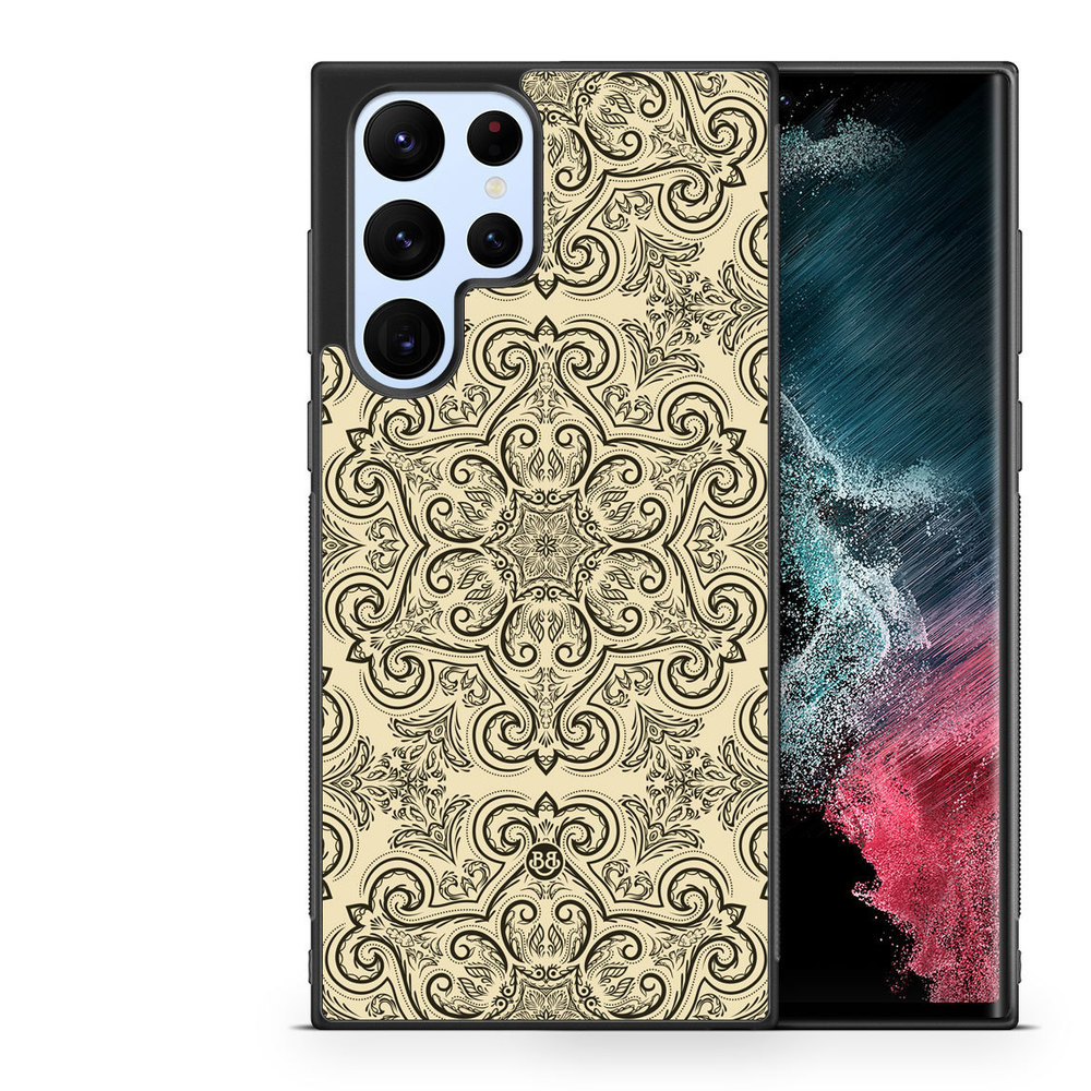 Samsung Galaxy S23 Ultra 5G Case - Beige Retro Pattern