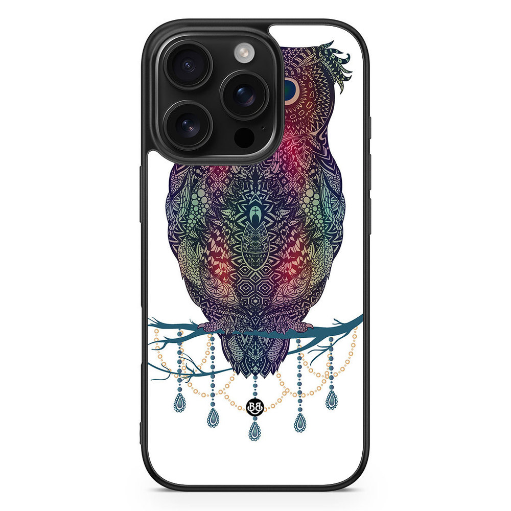 iPhone 16 Pro Case - Mandala Owl