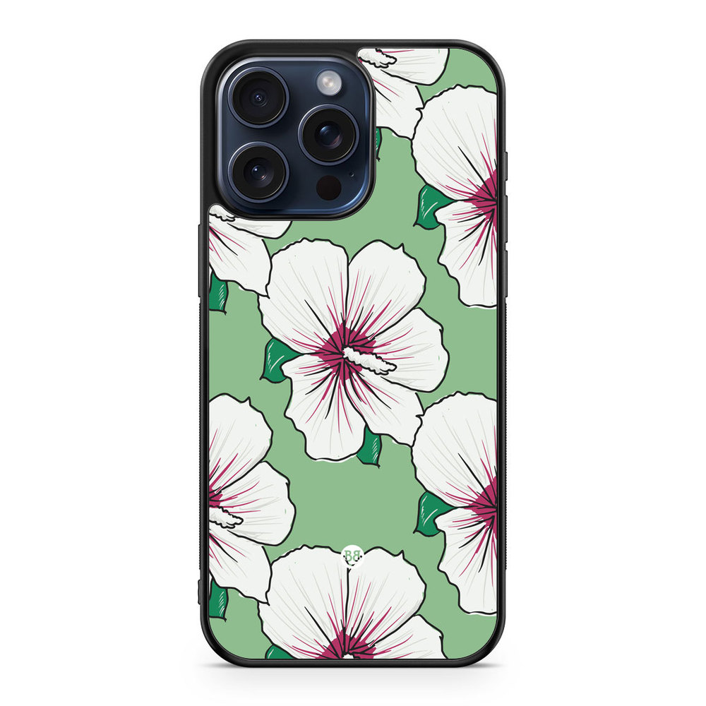 iPhone 15 Pro Max Case - Creamy White Flowers