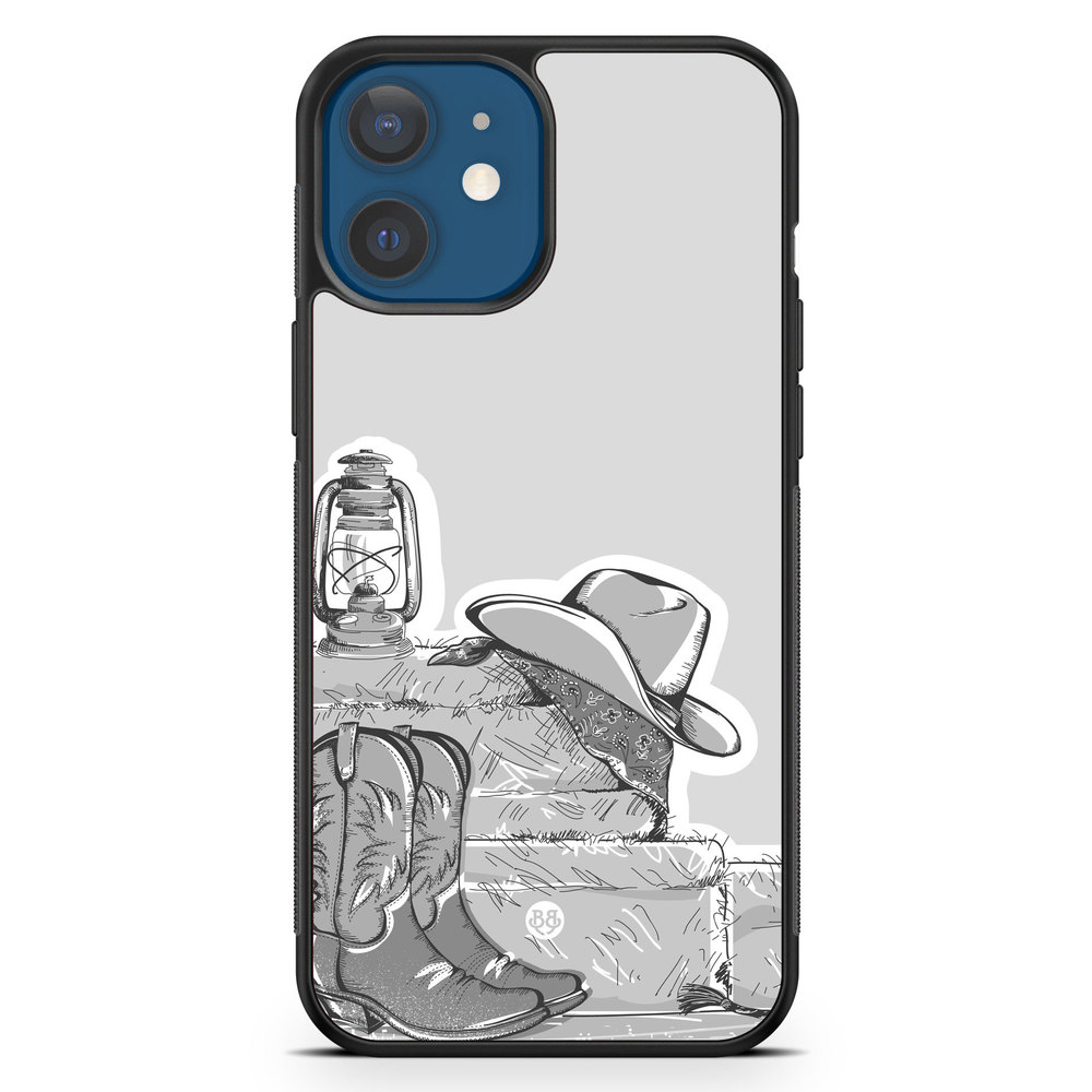 iPhone 12 Case - Western Black/White