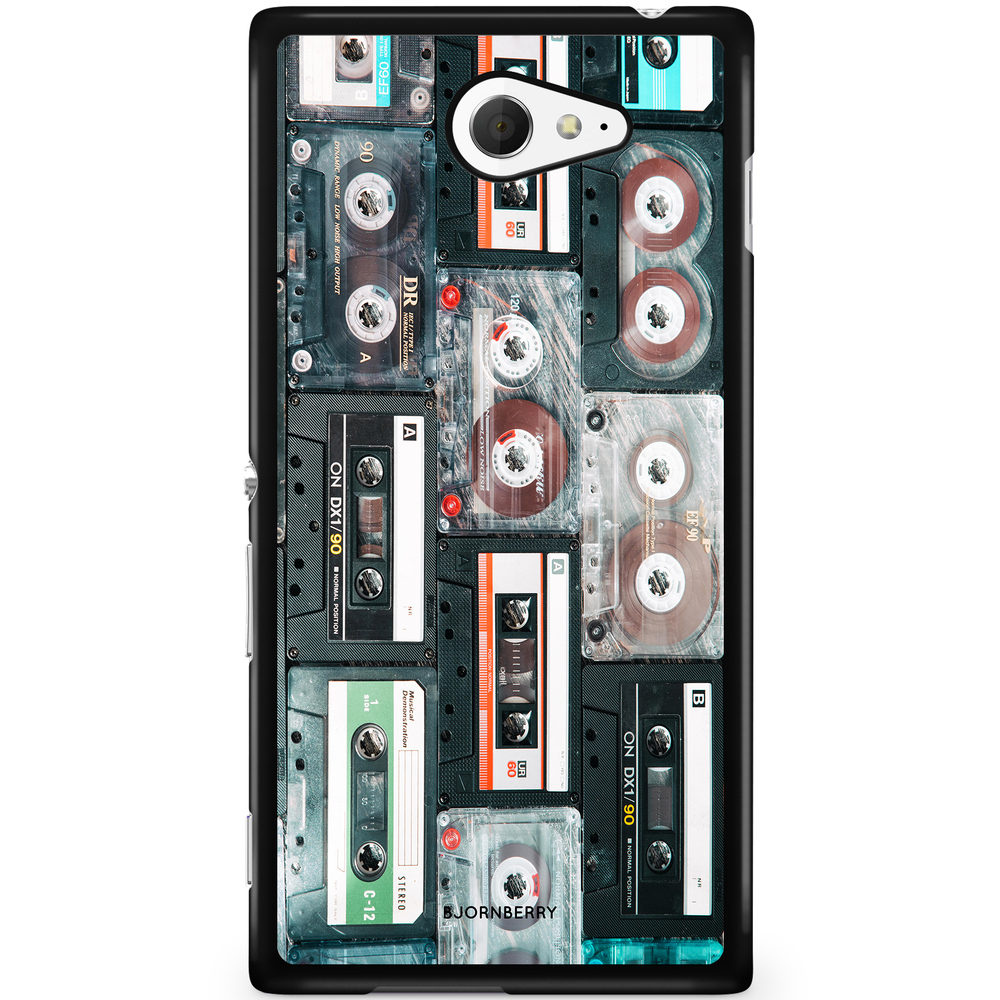 Sony Xperia M2 Aqua Case - Audio Cassette