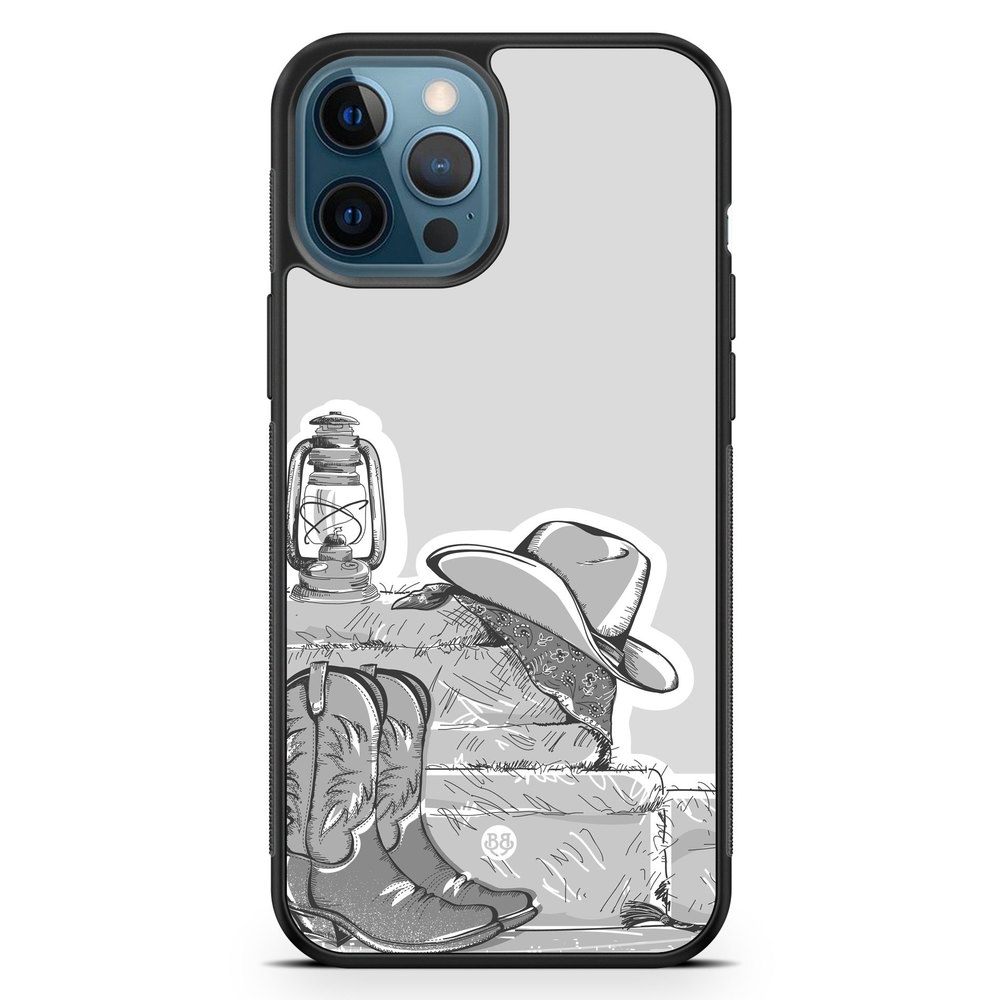 iPhone 12 Pro Case - Western Black/White