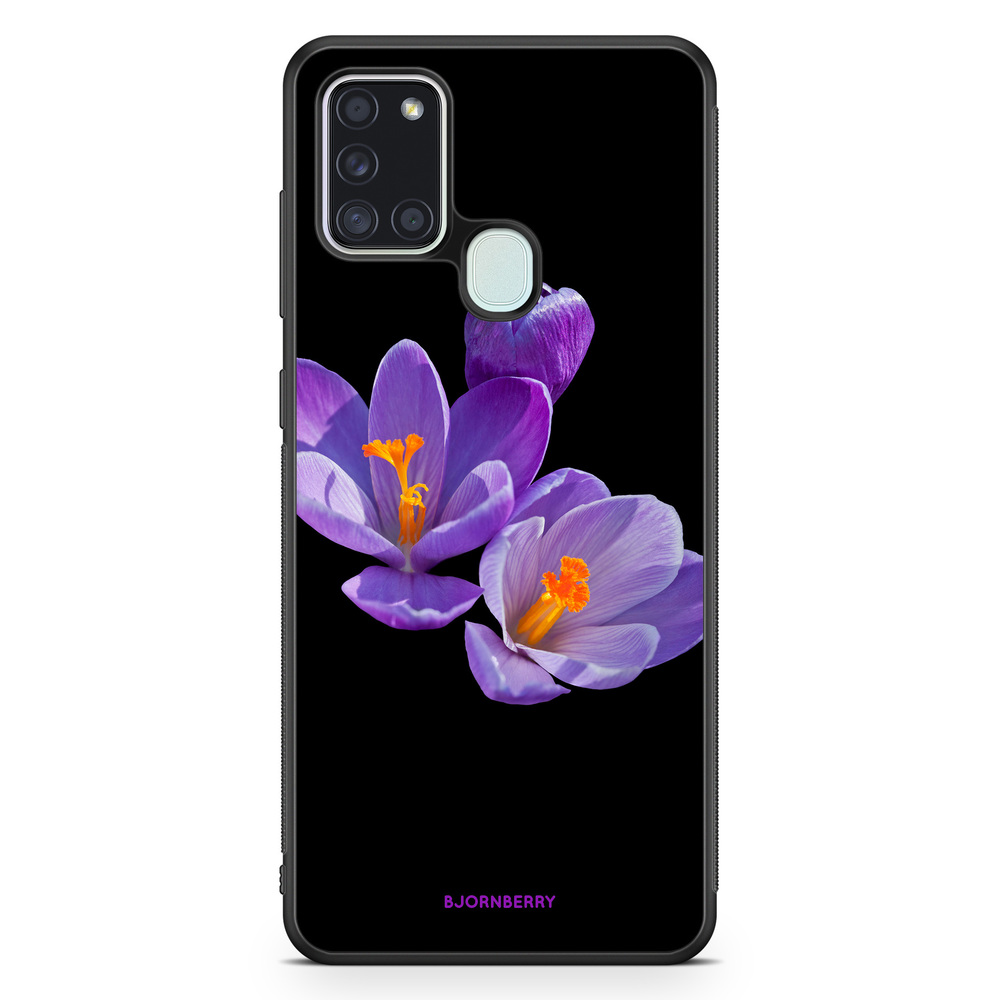 Samsung Galaxy A21s Case - Purple Flowers