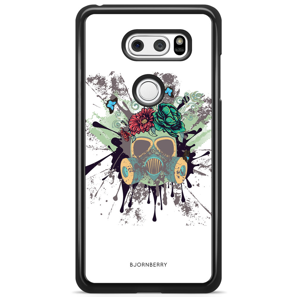 LG V30 Case - Gas Mask Flowers