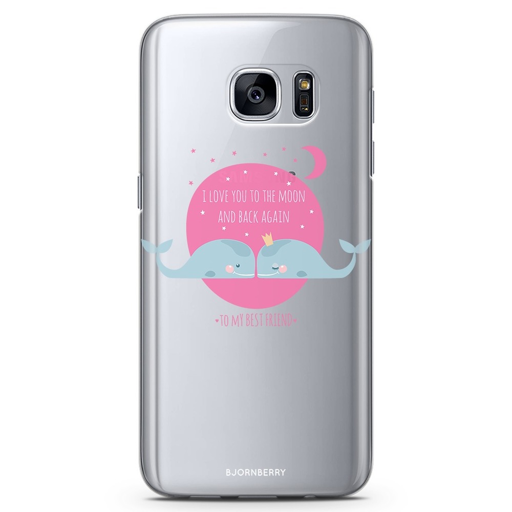 Samsung Galaxy S7 Edge TPU Case - Love You To The Moon
