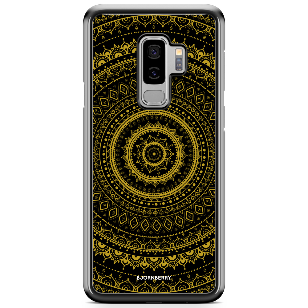 Samsung Galaxy S9 Plus Case - Black Gold Mandala
