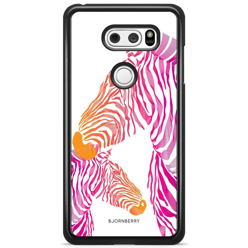 LG V30 Case - Pink Zebras