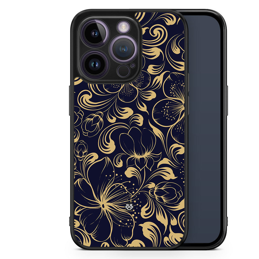 iPhone 14 Pro Case - Blue Flowers