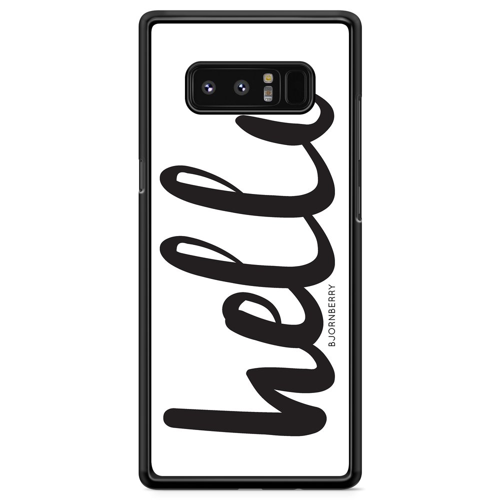 Samsung Galaxy Note 8 Case - Hello Black