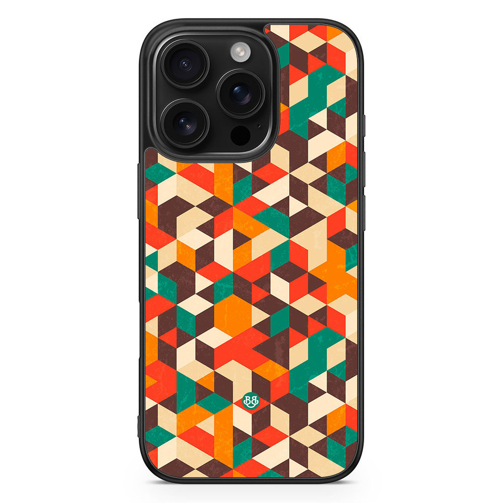 iPhone 16 Pro Case - Retro Geometric