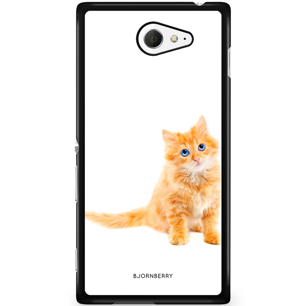 Sony Xperia M2 Aqua Case - Small Brown Cat