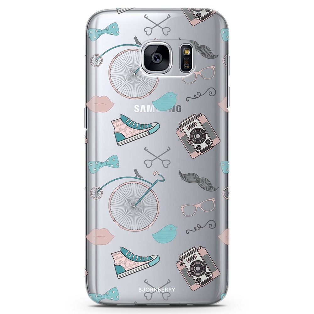 Samsung Galaxy S7 Edge TPU Case - Hipster Pattern