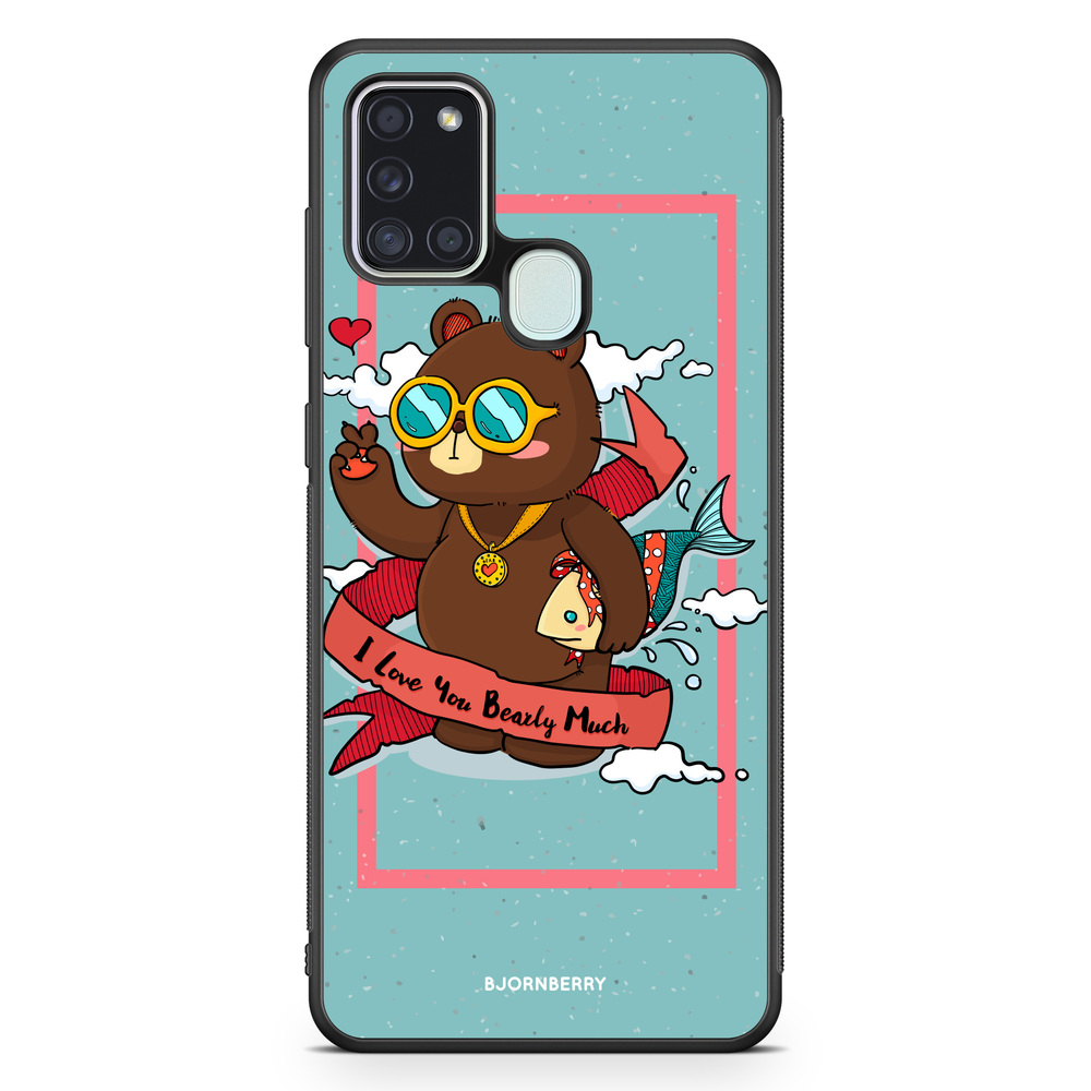 Samsung Galaxy A21s Skal - Bear Love | Mobilskal & Mobilfodral BJORNBERRY