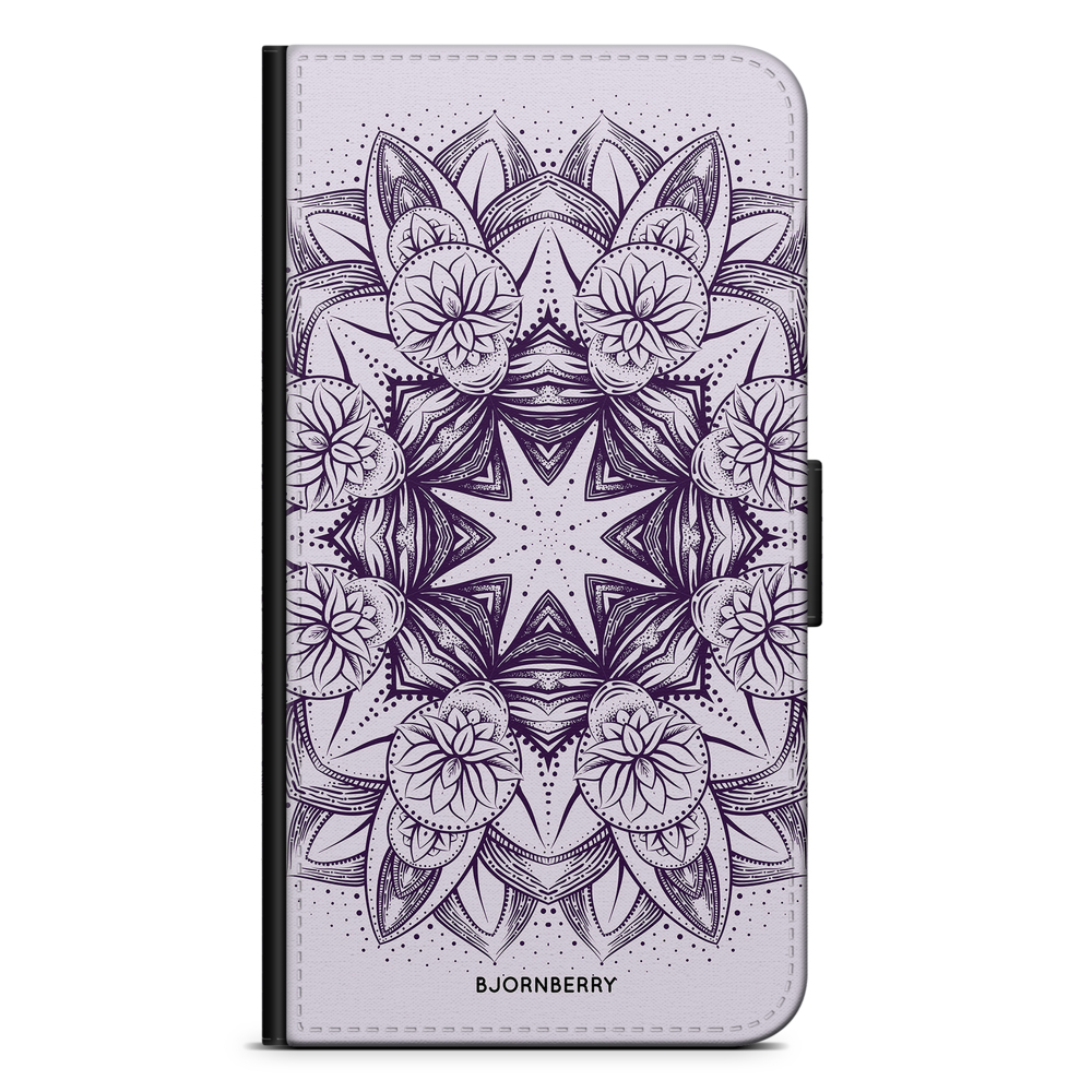 Samsung Galaxy Note 4 Wallet Case - Purple Mandala