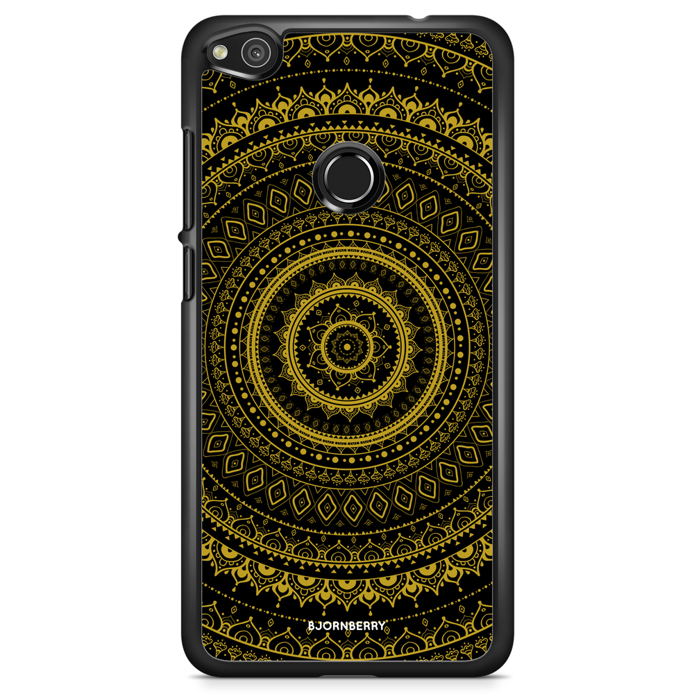 Huawei Honor 8 Lite Case - Black Gold Mandala