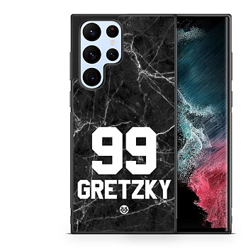 Samsung Galaxy S23 Ultra 5G Custom Case - Black Marmor Number