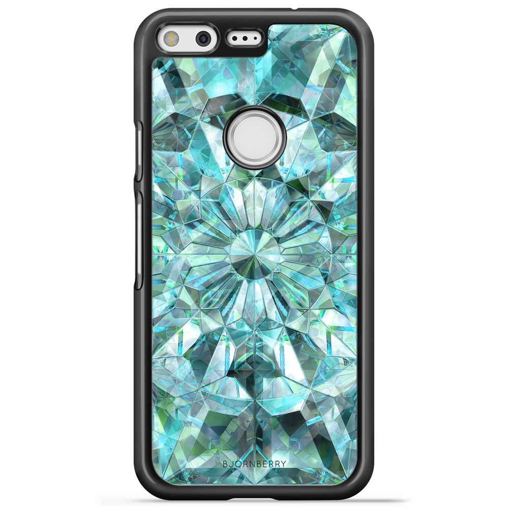Google Pixel Case - Green Crystals