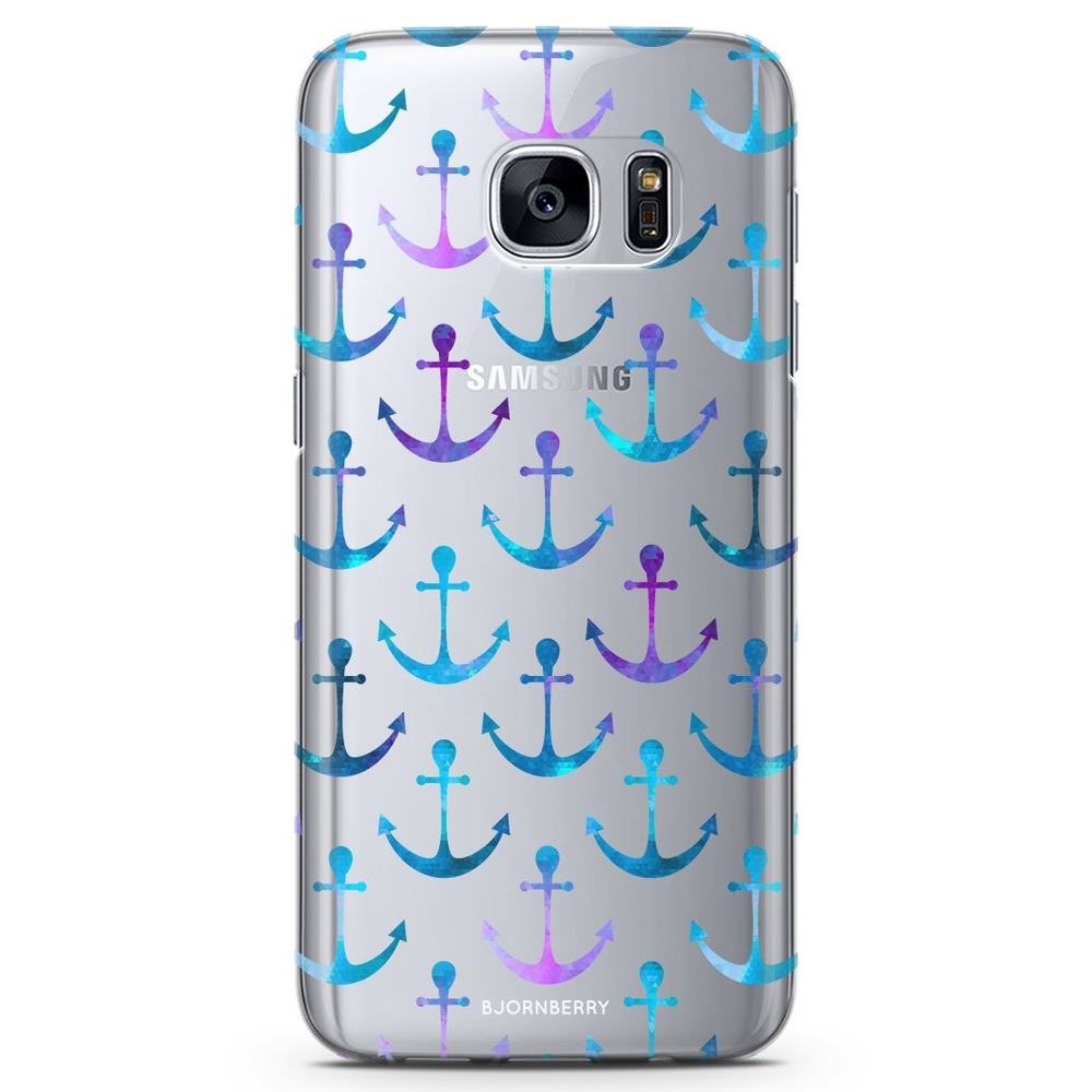 Samsung Galaxy S7 Edge TPU Case - Anchor Pattern