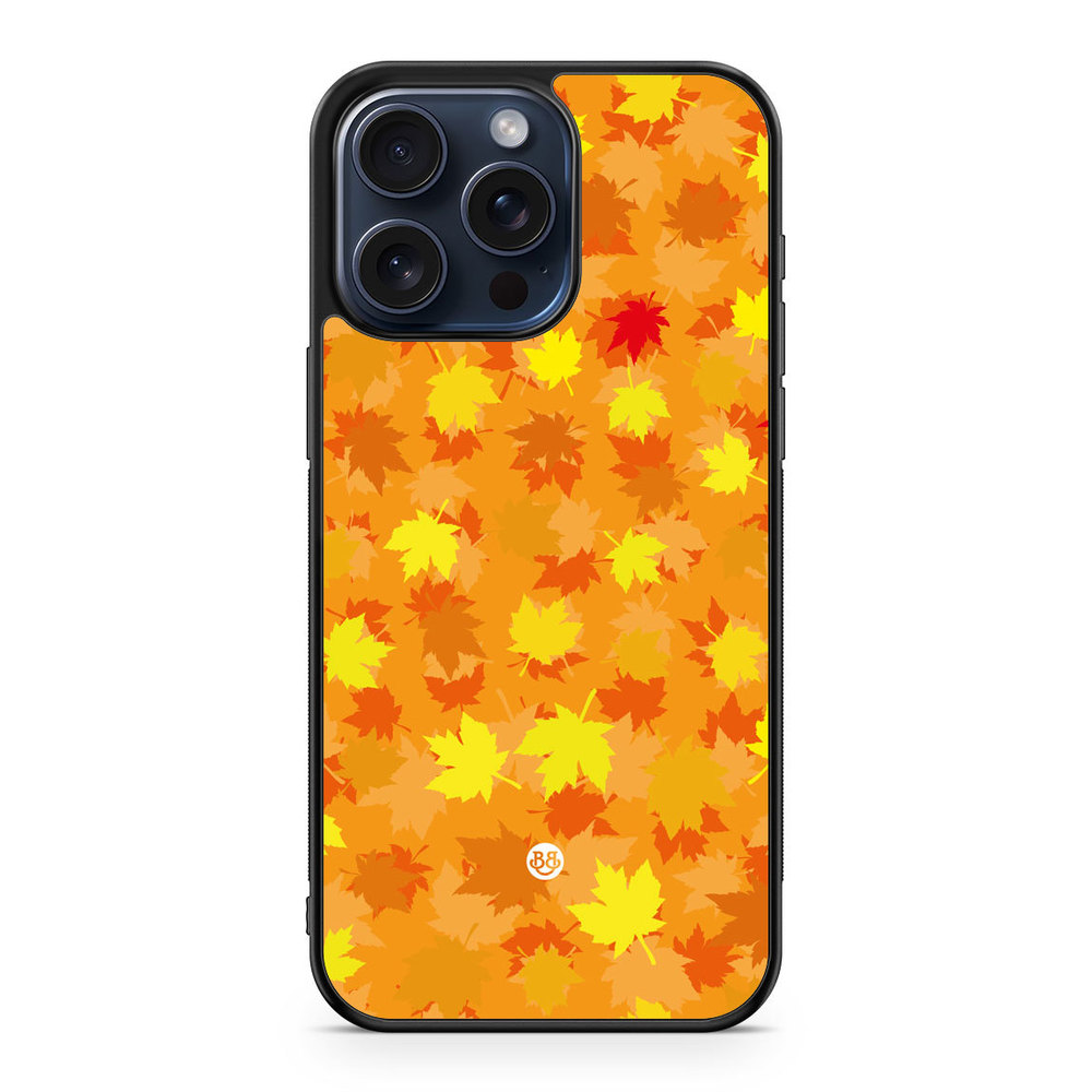 iPhone 15 Pro Max Case - Orange leaves