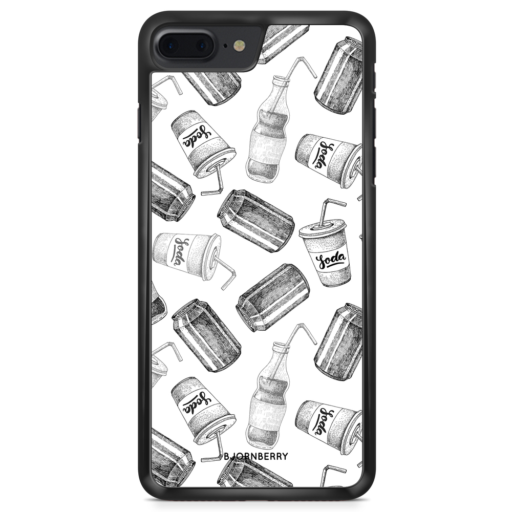 iPhone 8 Plus Case - Soda Black & White