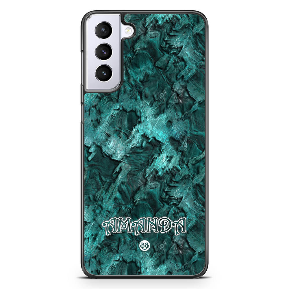 Samsung Galaxy S21 Plus Custom Case - Green Name